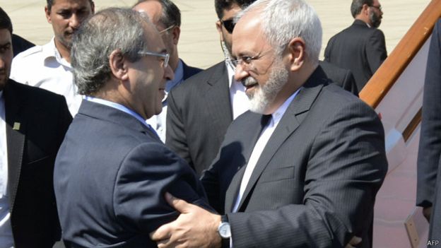 ظریف با اسد دیدار کرد ظریف با اسد دیدار کرد