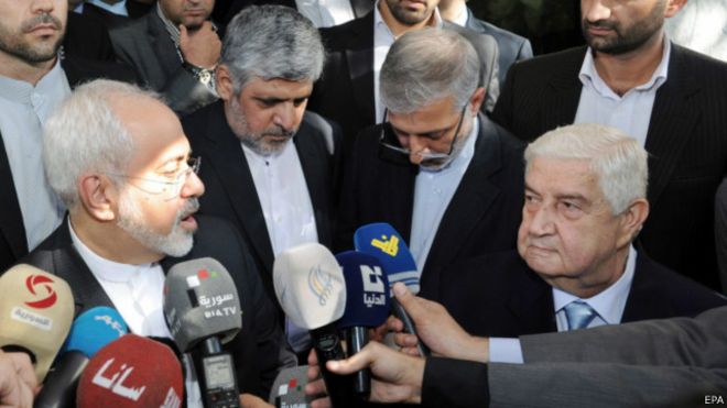 ظریف با اسد دیدار کرد ظریف با اسد دیدار کرد