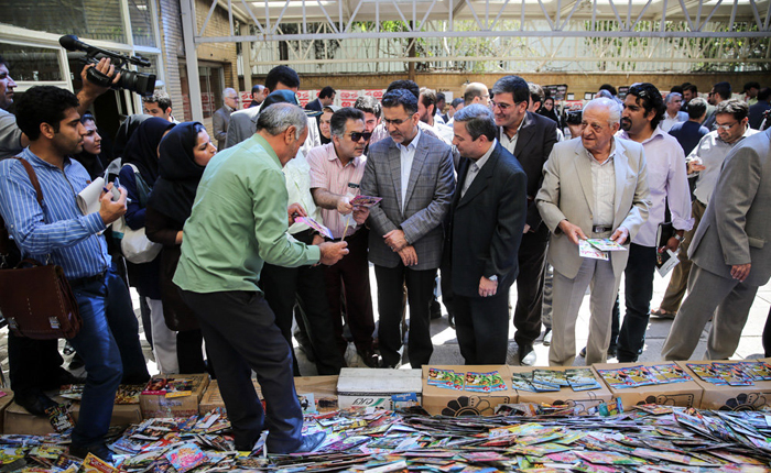 (تصاویر) انهدام 3میلیون سی‌دی‌ غیرمجاز