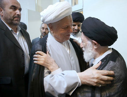 دیدار هاشمی با آیت الله شبیری زنجانی