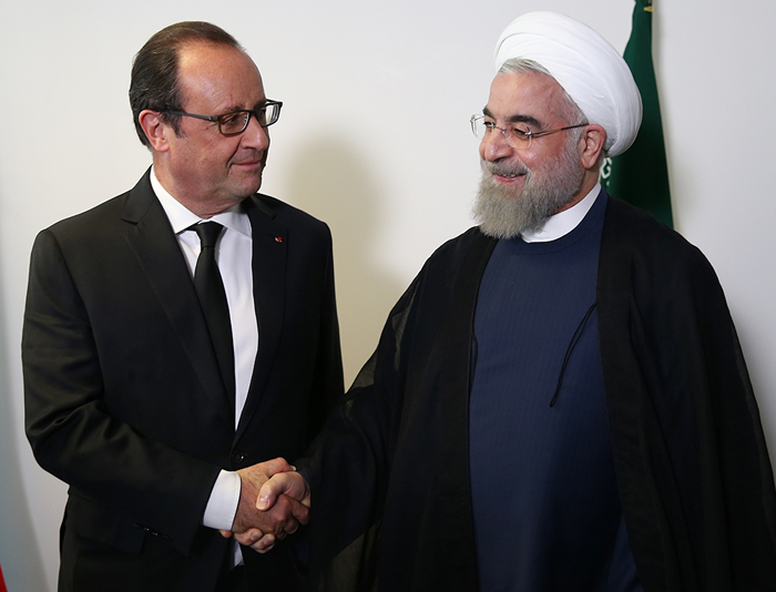 اولاند و روحانی دیدار کردند اولاند و روحانی دیدار کردند