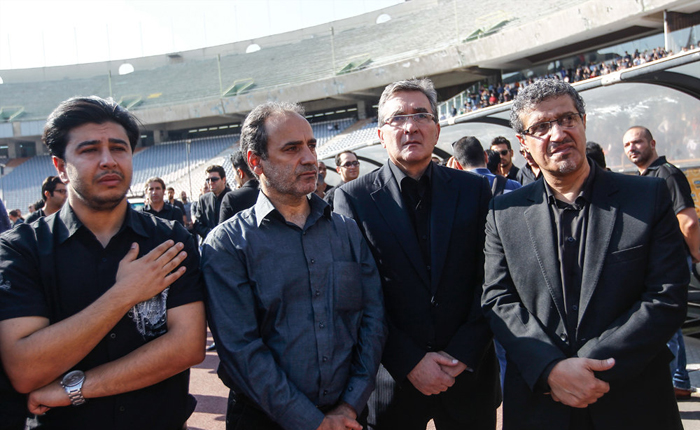 (تصاویر) مراسم وداع با هادی نوروزی در آزادی
