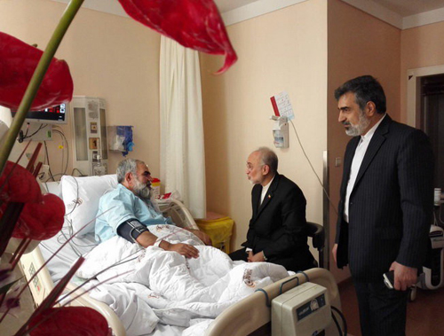صالحی از حسینیان عیادت کرد صالحی از حسینیان عیادت کرد