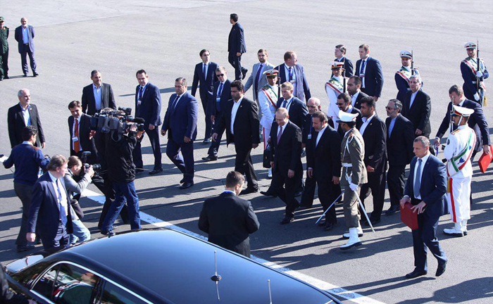 (تصاویر) ورود پوتین به تهران