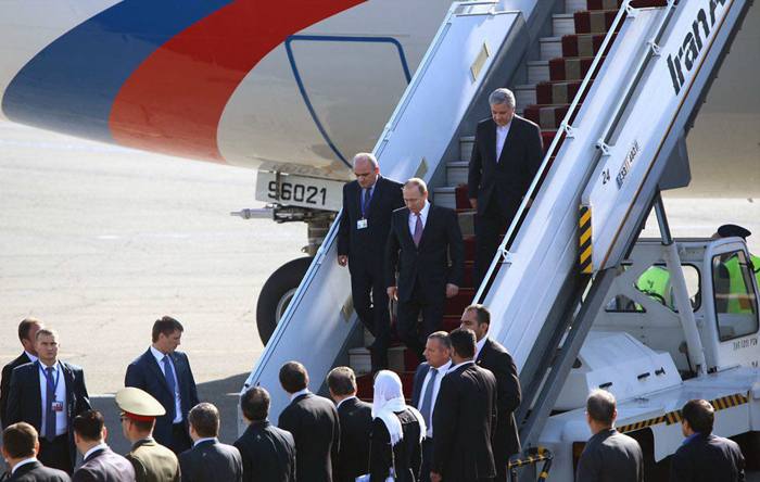 (تصاویر) ورود پوتین به تهران