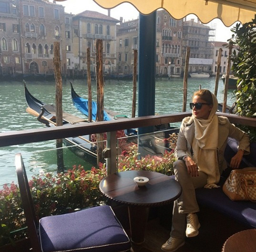 (تصاویر) الناز شاکردوست در ایتالیا