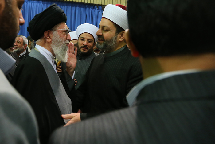 (تصاویر) دیدار مسئولان و علمای اسلامی با رهبرانقلاب