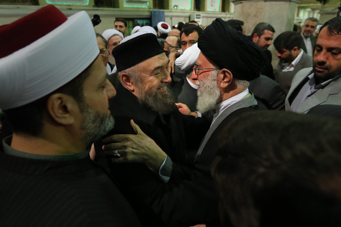(تصاویر) دیدار مسئولان و علمای اسلامی با رهبرانقلاب