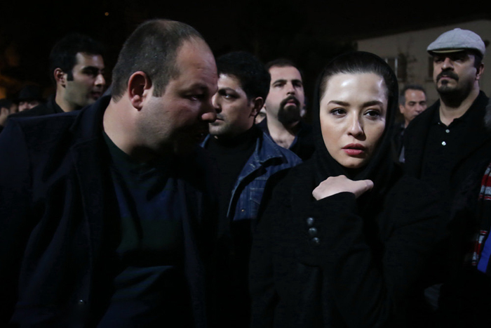 (تصاویر) هنرمندان در ترحیم انوشیروان ارجمند