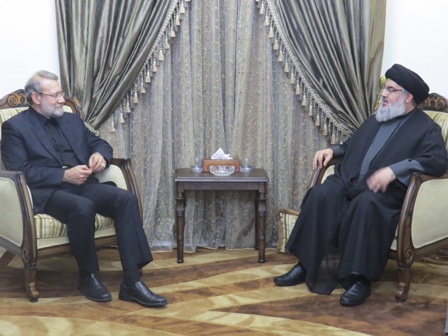 دیدار علی لاریجانی و حسن نصرالله