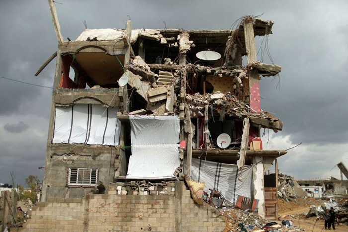 (تصاویر) گذراندن زمستان در غزه