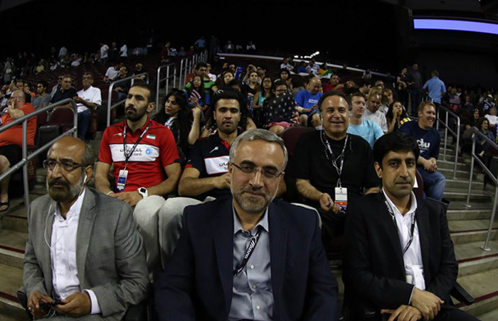 (تصاویر) دیدار والیبال ایران و امریکا