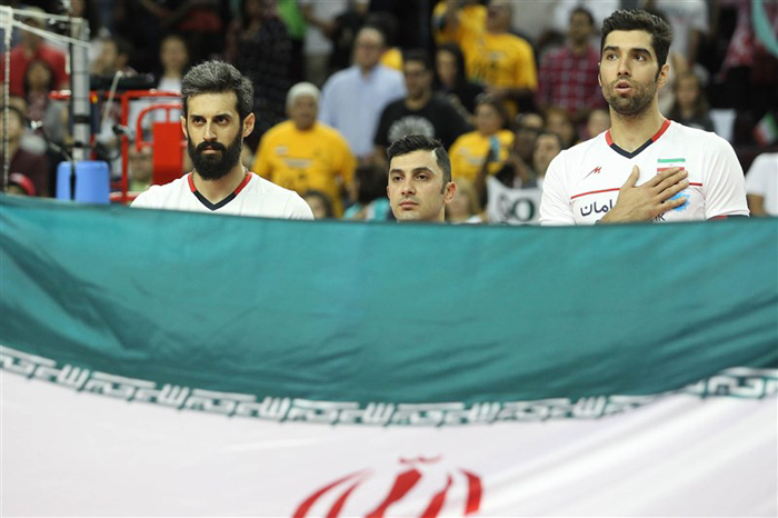 (تصاویر) دیدار والیبال ایران و امریکا