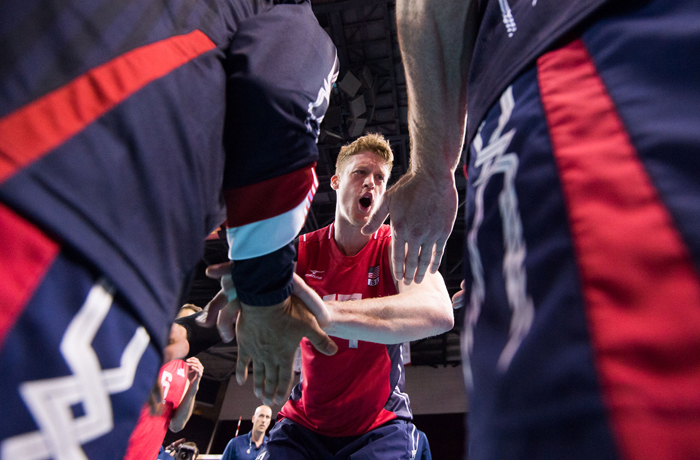 (تصاویر) دیدار والیبال ایران و امریکا