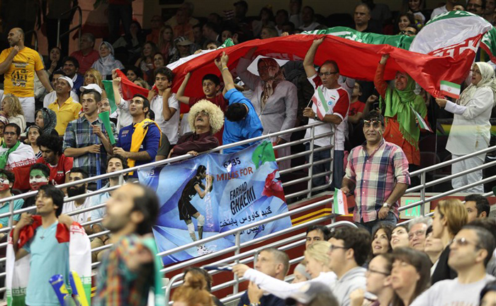 (تصاویر) دیدار والیبال ایران و امریکا