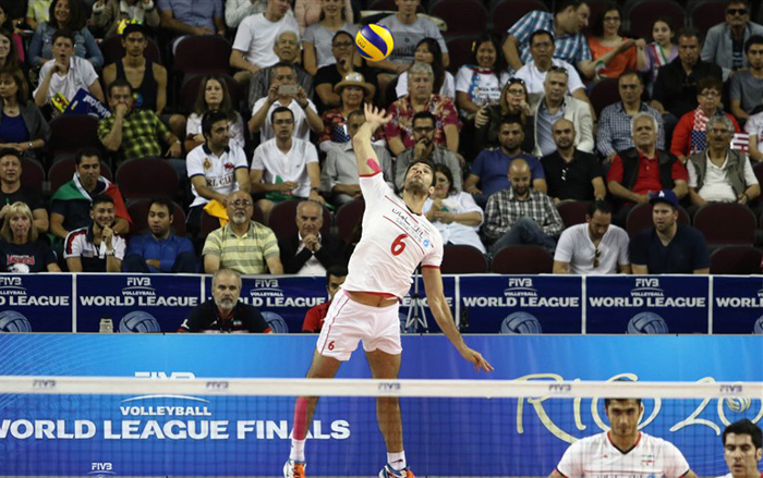 (تصاویر) دیدار والیبال ایران و امریکا