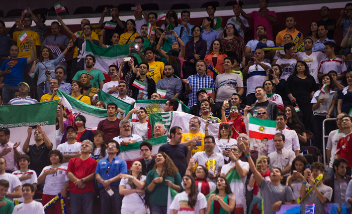 (تصاویر) دیدار والیبال ایران و امریکا