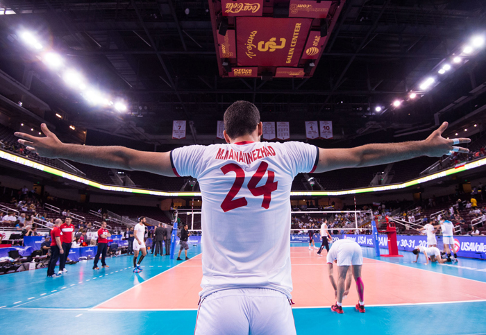 (تصاویر) دیدار والیبال ایران و امریکا