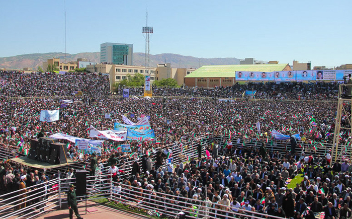 (تصاویر) استقبال از روحانی در تبریز (تصاویر) استقبال از روحانی در تبریز