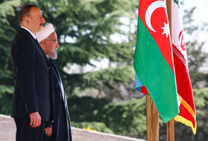 (تصاویر) استقبال روحانی الهام علی اف