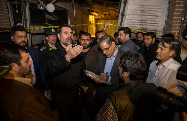 (تصاویر) انفجار در بازار تهران