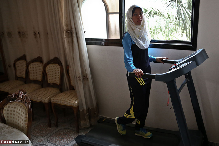 (تصاویر) دختری که برای فلسطین می‌دود