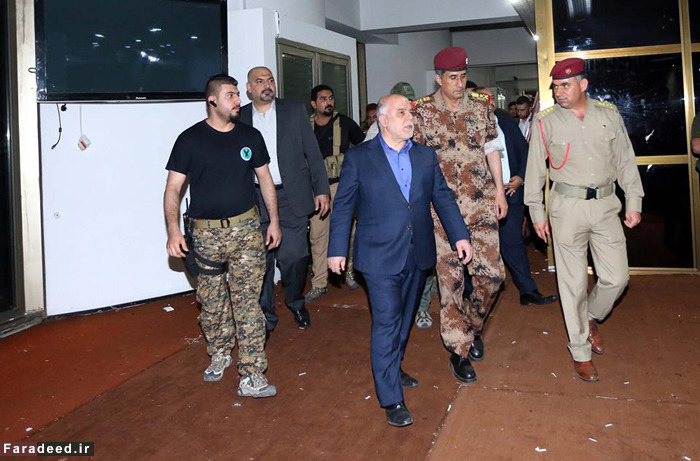 (تصاویر) بازدید العبادی از پارلمان پس از حمله (تصاویر) بازدید العبادی از پارلمان پس از حمله