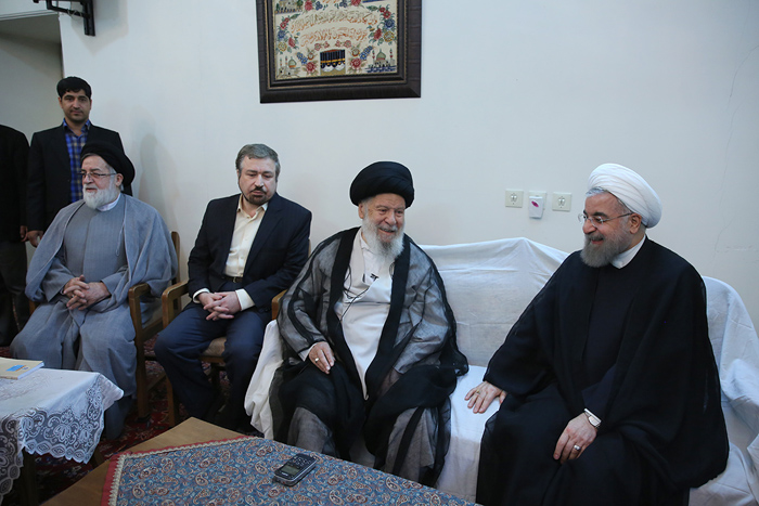 (تصاویر) دیدار روحانی با مراجع قم (تصاویر) دیدار روحانی با مراجع قم