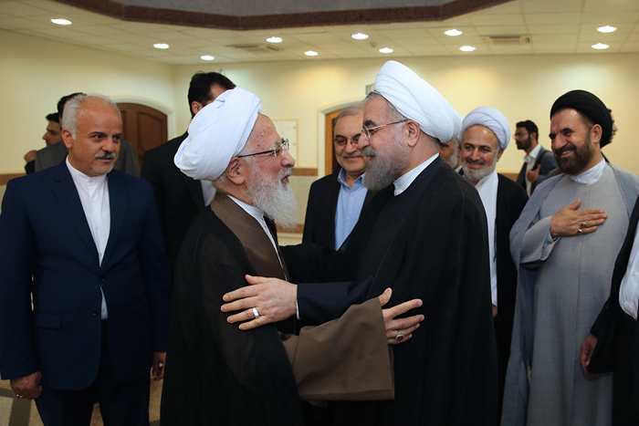 (تصاویر) دیدار روحانی با مراجع قم (تصاویر) دیدار روحانی با مراجع قم