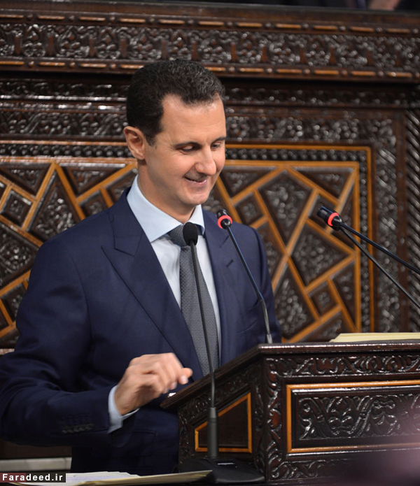 (تصاویر) سخنرانی اسد در پارلمان جدید (تصاویر) سخنرانی اسد در پارلمان جدید