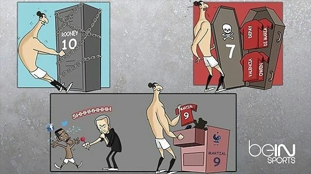 (کاریکاتور) زلاتان دنبال پیراهن!
