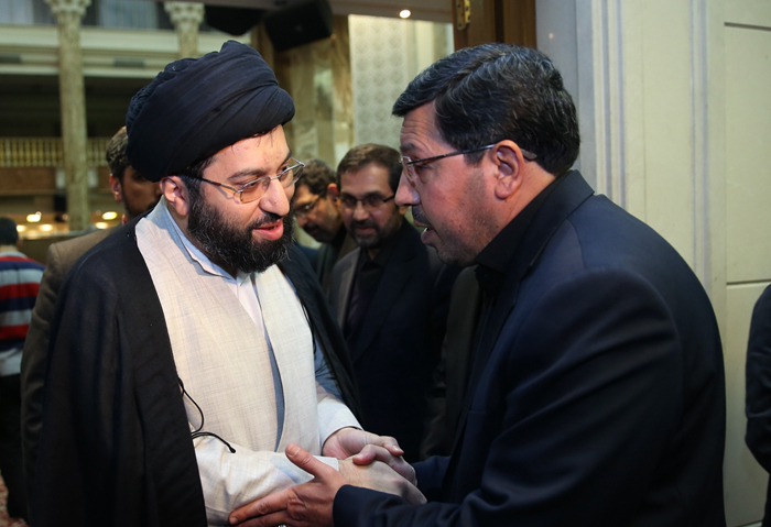 (تصاویر) فرزندان رهبرانقلاب در ختم آیت‌الله واعظ‌زاده