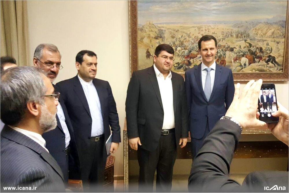 عکس یادگاری نماینده مجلس با بشار اسد