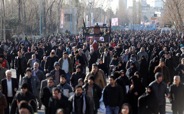 (تصاویر) مراسم تشییع شهدای آتش‌نشان