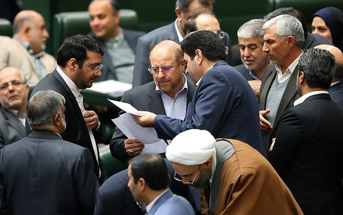 (تصاویر) قالیباف در صحن علنی مجلس
