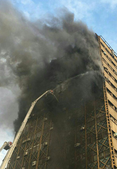 (عکس) آتش سوزی در ساختمان پلاسكو (عکس) آتش سوزی در ساختمان پلاسكو