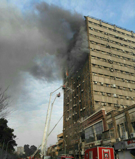 (عکس) آتش سوزی در ساختمان پلاسكو (عکس) آتش سوزی در ساختمان پلاسكو