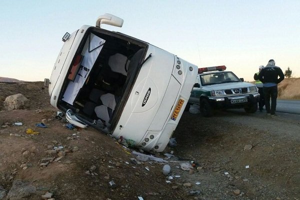 اسامی مصدومان حادثه واژگونی اتوبوس