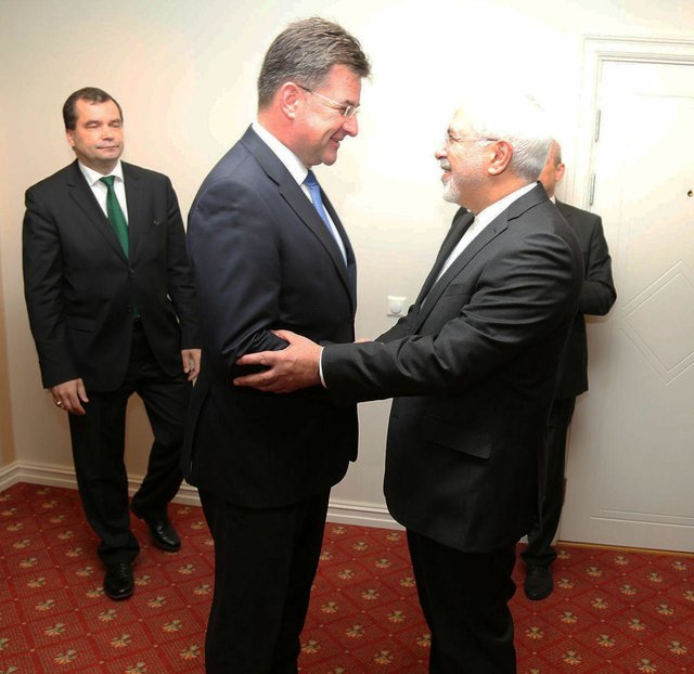 دیدار ظریف با همتای اسلواکی خود دیدار ظریف با همتای اسلواکی خود