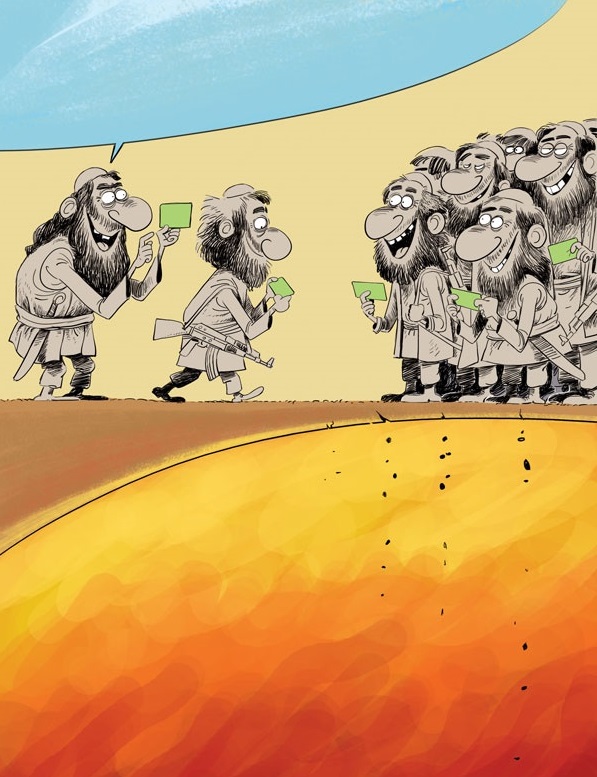 (کاریکاتور) اینم کارت ورود به بهشت!