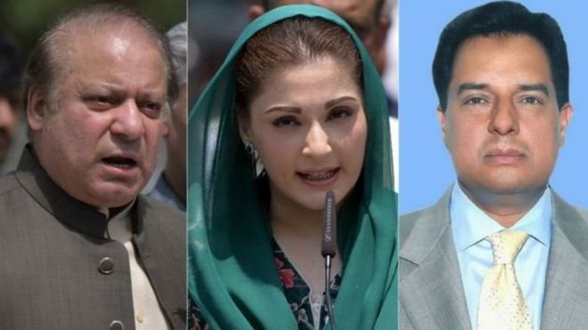 نواز شریف، دختر و دامادش متهم شدند نواز شریف، دختر و دامادش متهم شدند