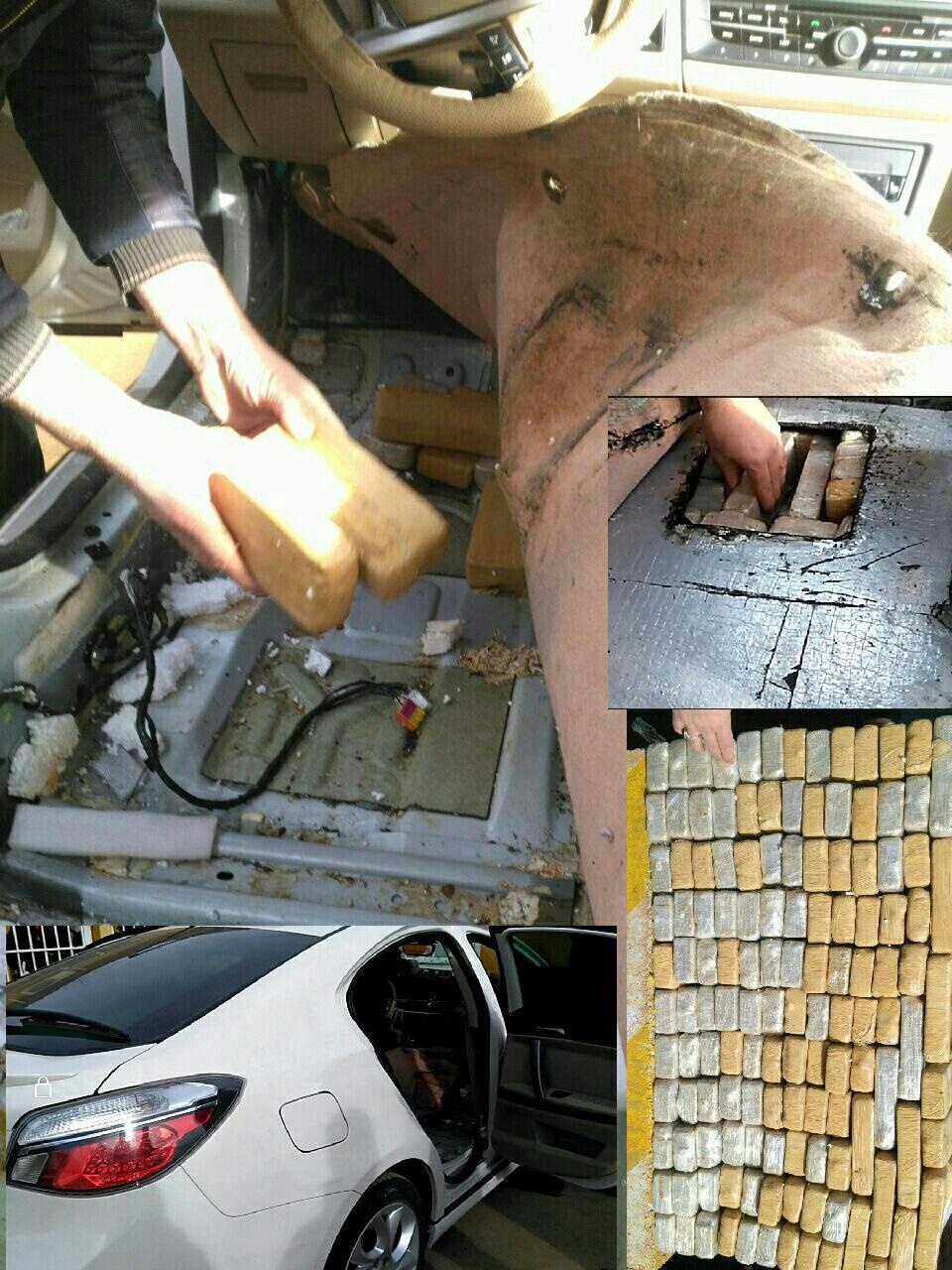 (تصویر) جاسازی ماهرانه ۷۴ کیلو هروئین (تصویر) جاسازی ماهرانه ۷۴ کیلو هروئین