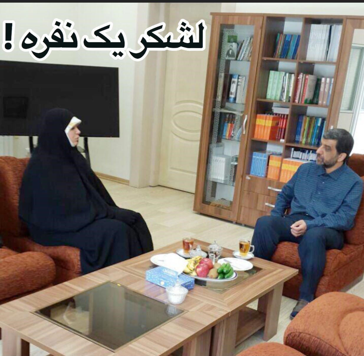 دیدار عزت‌الله ضرغامی با الهام چرخنده