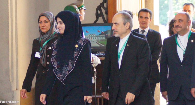 (تصاویر) لعیا جنیدی در کاخ ریاست جمهوری شیلی