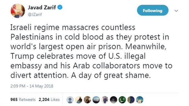 انتقاد ظریف از همراهی عربستان با آمریکا در تحریم حزب‌الله