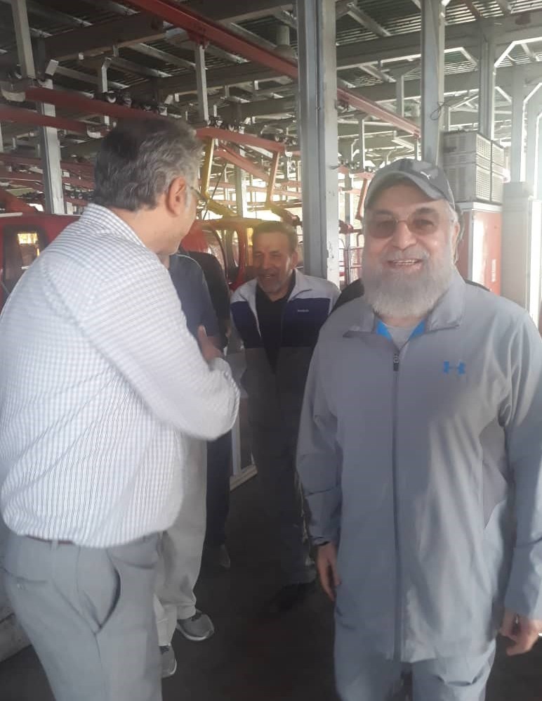 (تصاویر) بازدید روحانی از تله‌کابین توچال