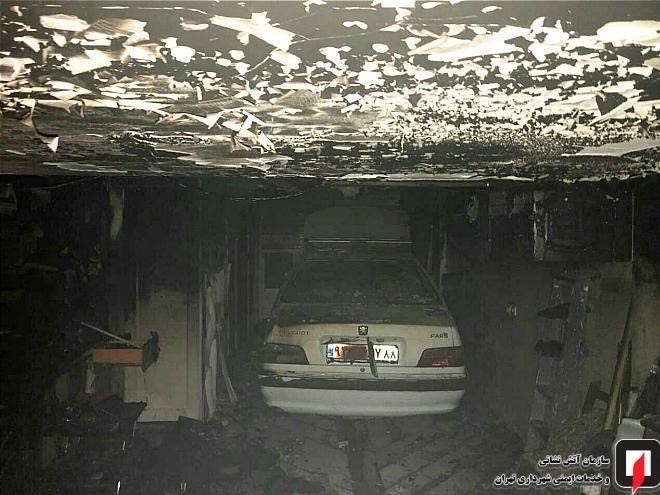 نجات جان دختر نوجوان از میان آتش و دود