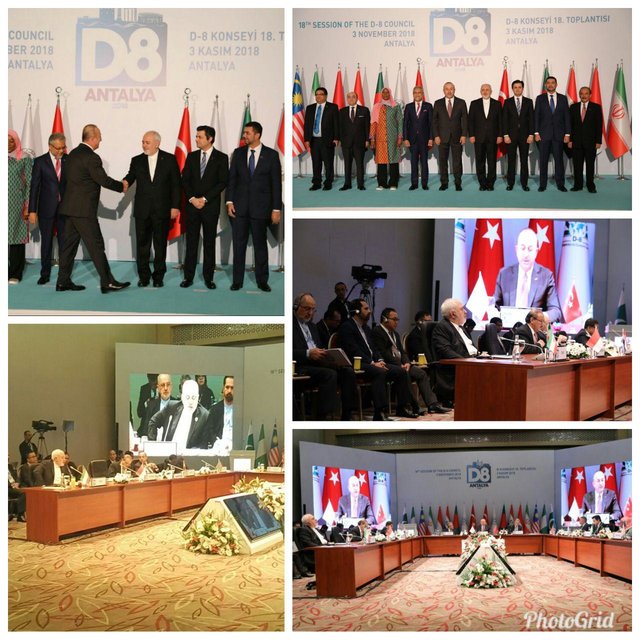 بیانیه ظریف در نشست D8