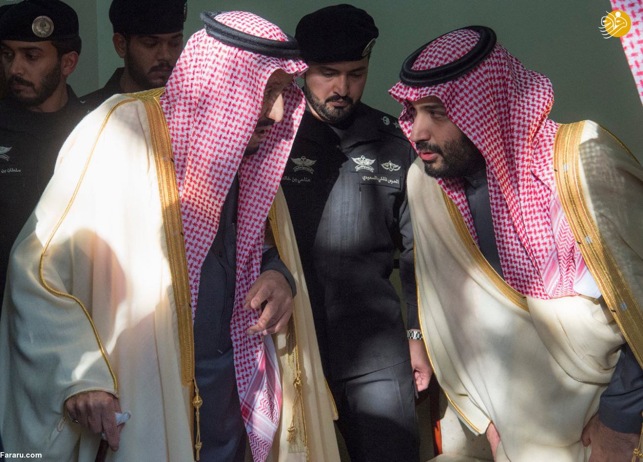 (تصاویر) اندوه ملک سلمان در تشییع جنازه برادرش