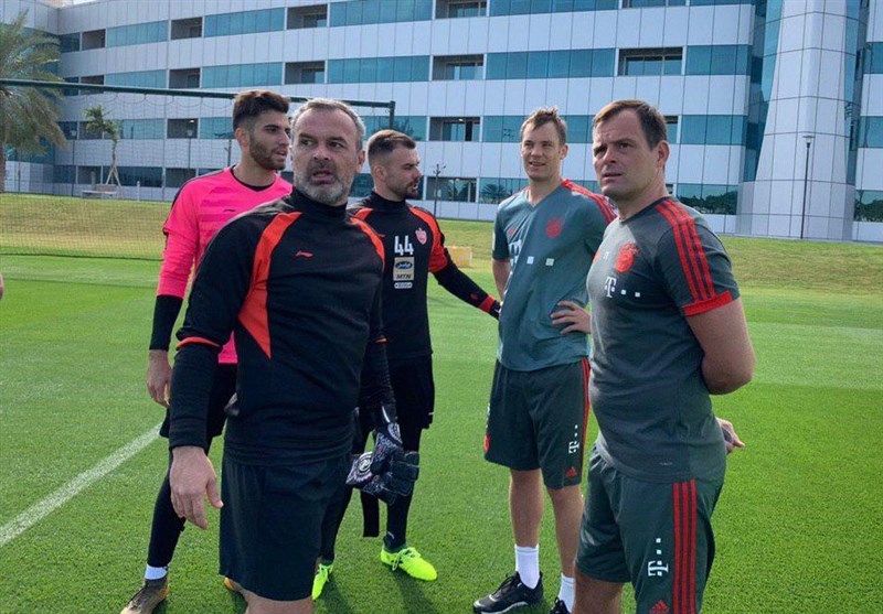 سورپرایز سرخپوشان در قطر؛ مانوئل نویر در تمرین پرسپولیس حاضر شد
